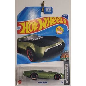 2025 Hot Wheels Slide-Burn Green 108/250 HW Dream Garage Series 4/5